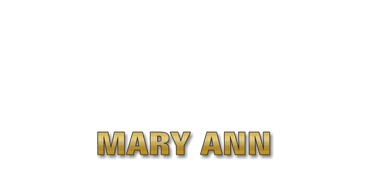 Happy Birthday Mary Ann Personalized Card for celebrating