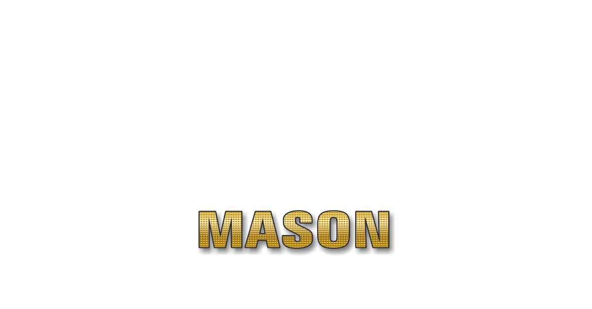 Happy Birthday Mason Personalized Card for celebrating