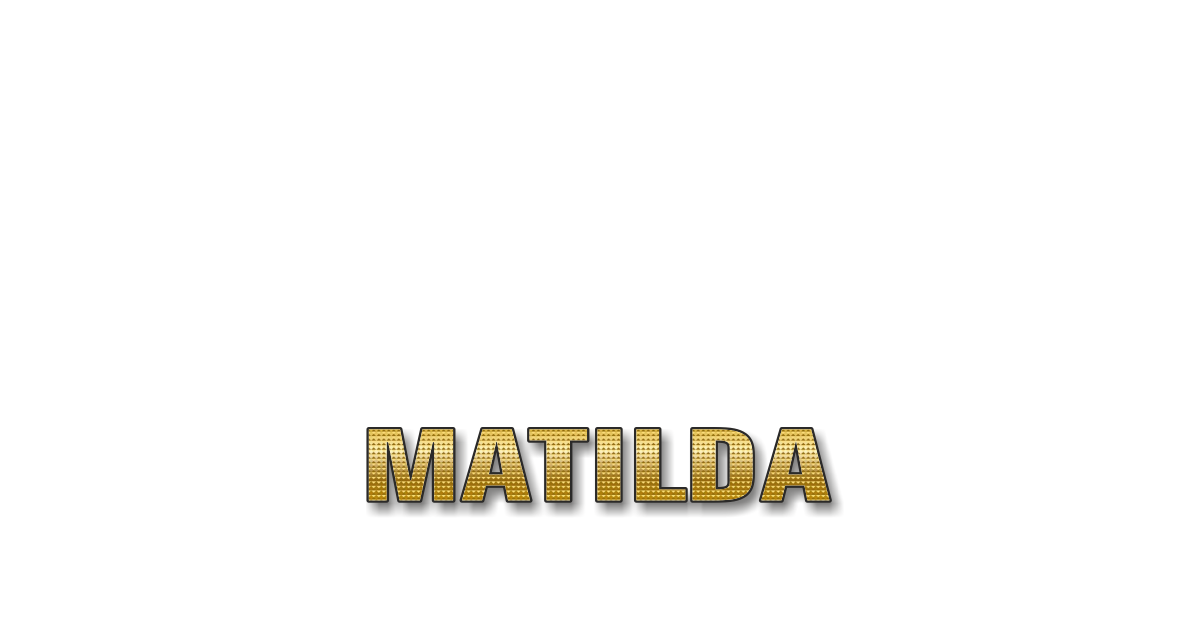 Happy Birthday Matilda Personalized Card for celebrating