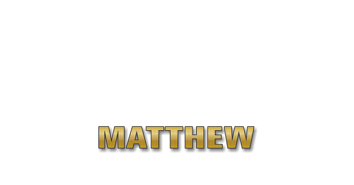 Happy Birthday Matthew Personalized Card for celebrating