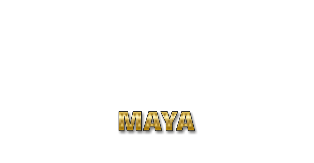 Happy Birthday Maya Personalized Card for celebrating