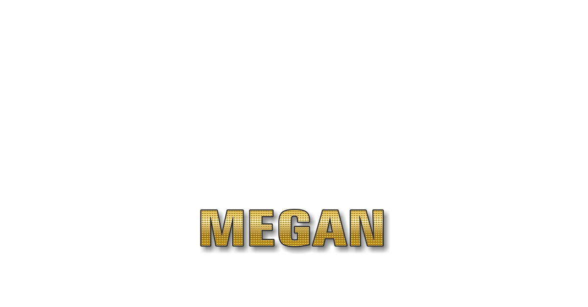 Happy Birthday Megan Personalized Card for celebrating
