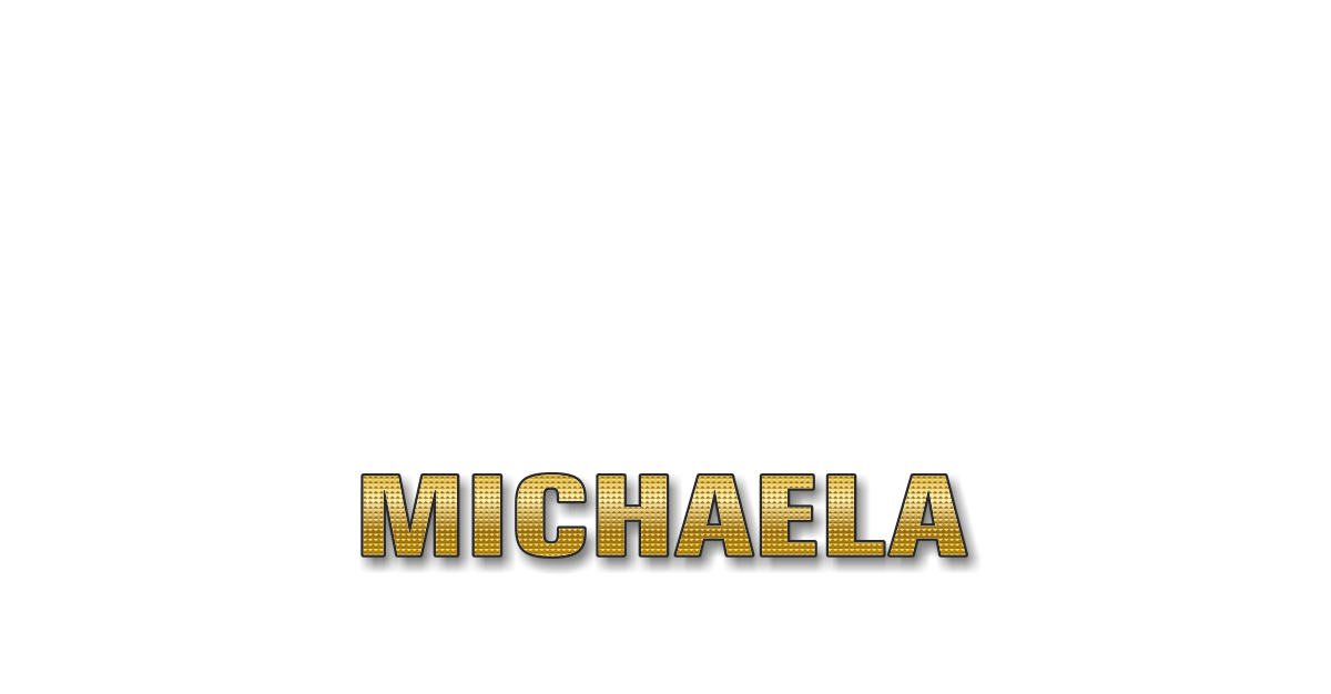 Happy Birthday Michaela Personalized Card for celebrating