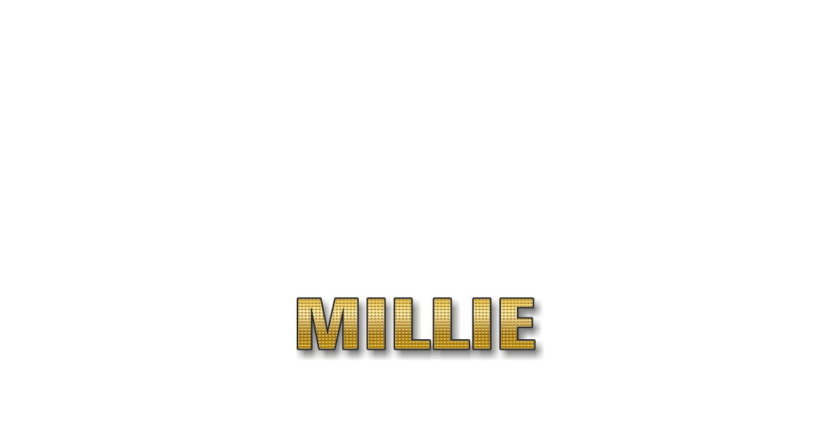 Happy Birthday Millie Personalized Card for celebrating