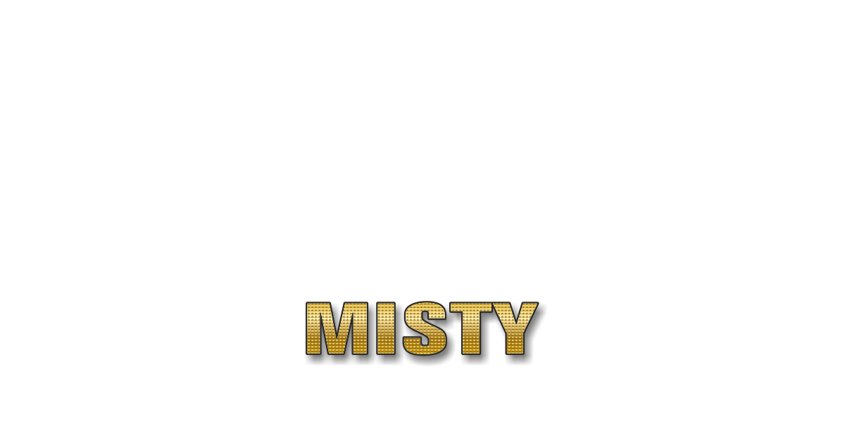 Happy Birthday Misty Personalized Card for celebrating