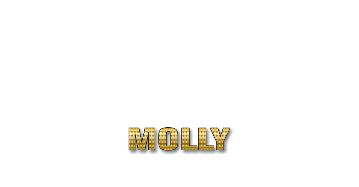 Happy Birthday Molly Personalized Card for celebrating