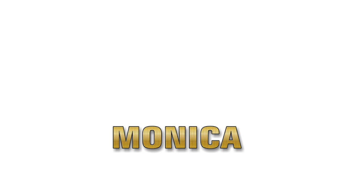 Happy Birthday Monica Personalized Card for celebrating