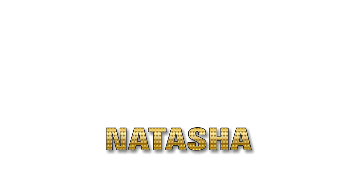 Happy Birthday Natasha Personalized Card for celebrating