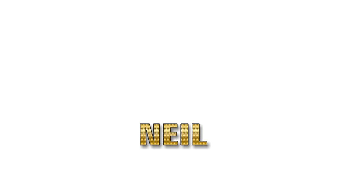 Happy Birthday Neil Personalized Card for celebrating