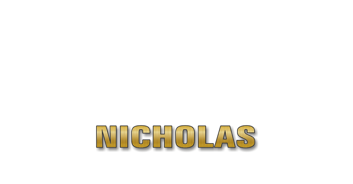 Happy Birthday Nicholas Personalized Card for celebrating