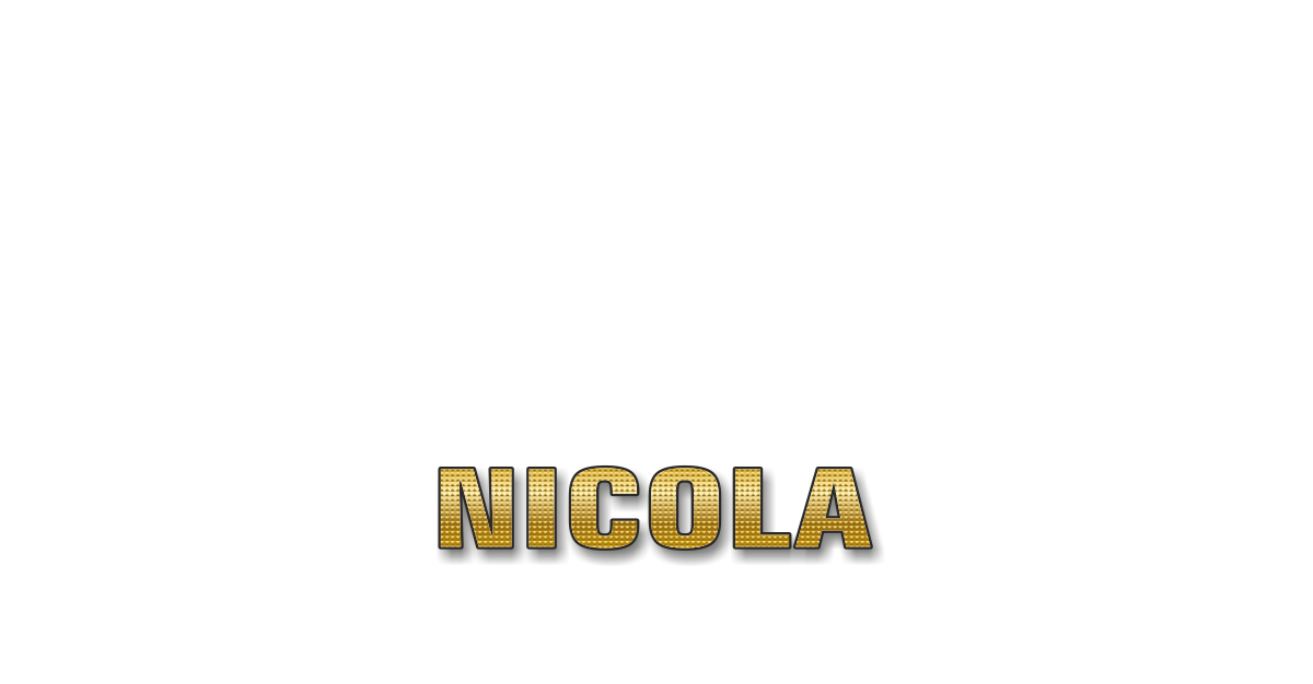 Happy Birthday Nicola Personalized Card for celebrating