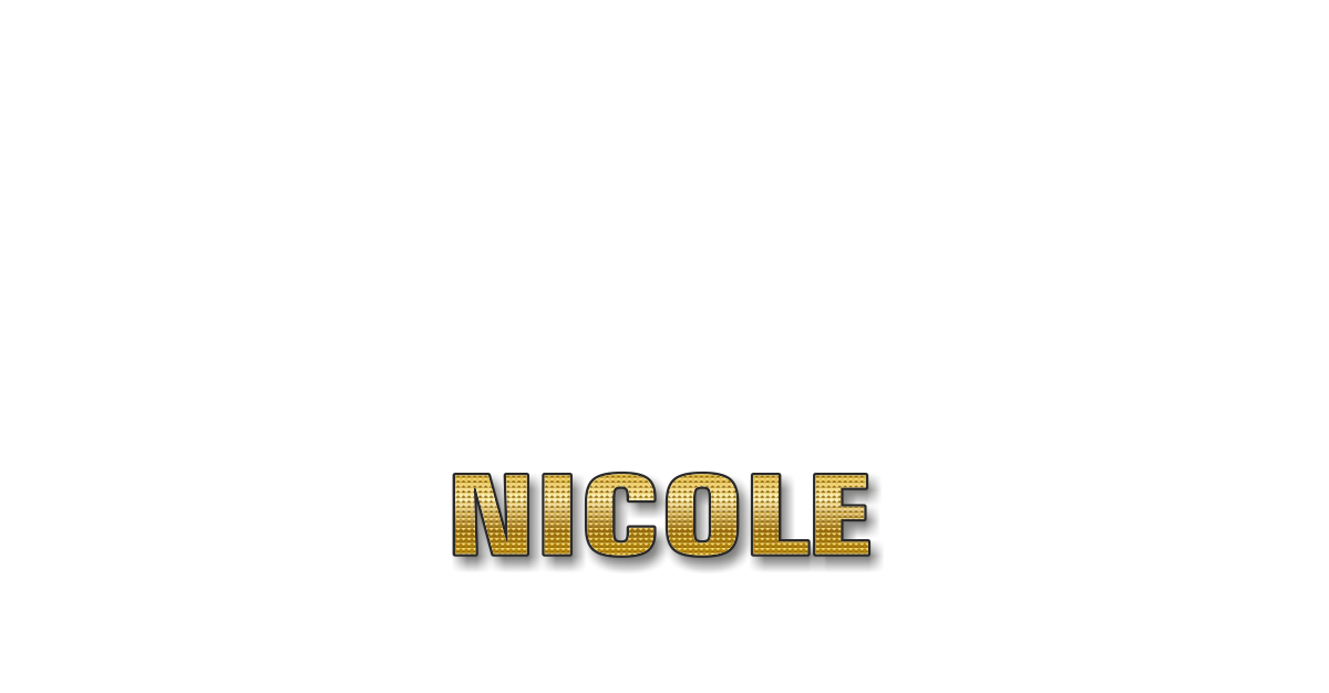 Happy Birthday Nicole Personalized Card for celebrating
