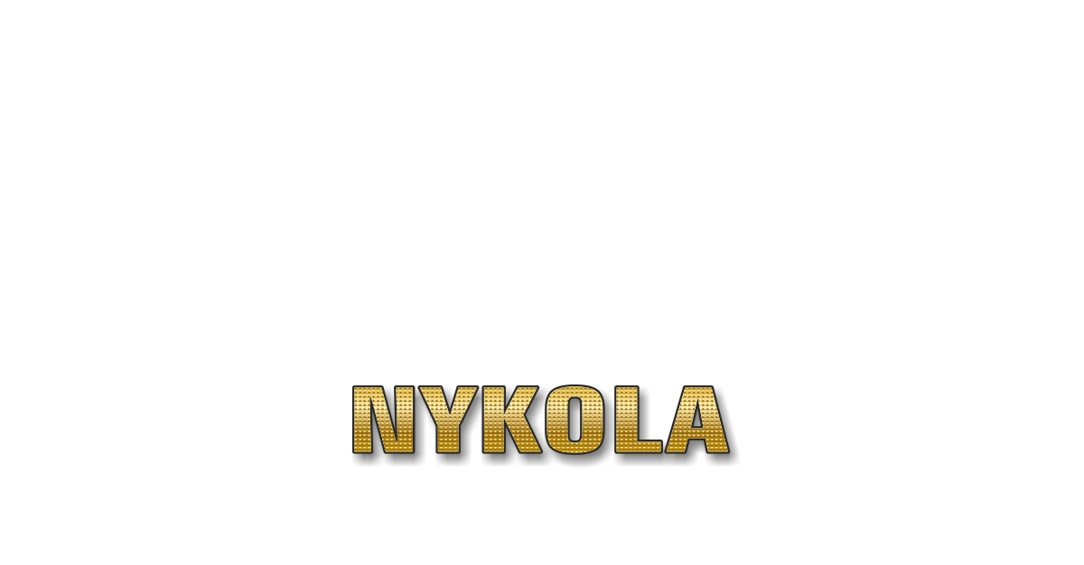Happy Birthday Nykola Personalized Card for celebrating