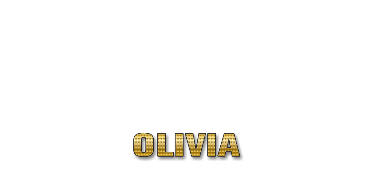 Happy Birthday Olivia Personalized Card for celebrating
