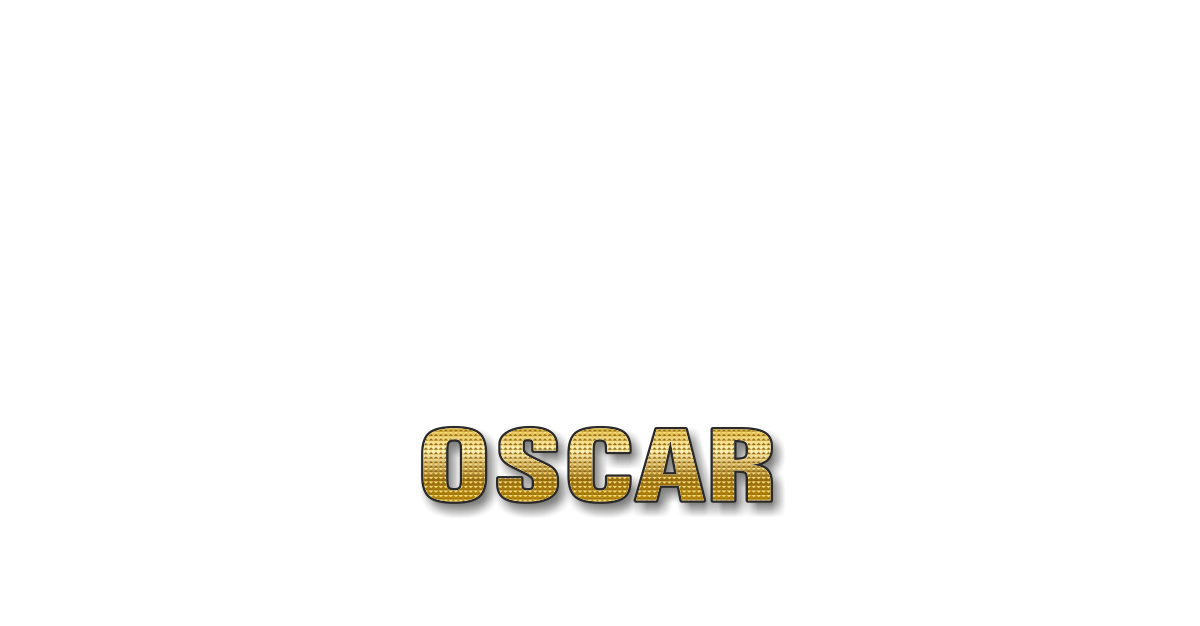 Happy Birthday Oscar Personalized Card for celebrating