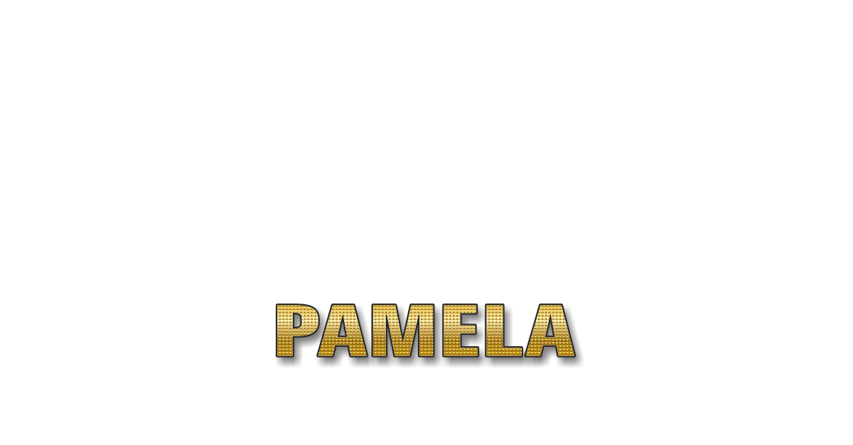 Happy Birthday Pamela Personalized Card for celebrating
