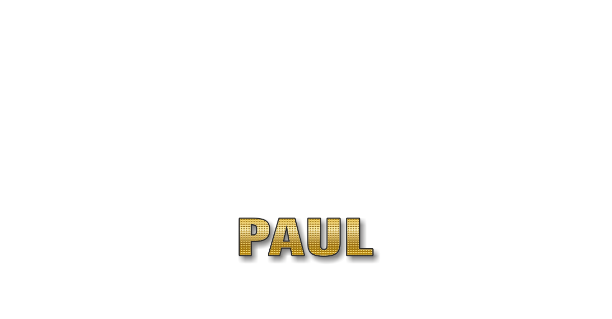 Happy Birthday Paul Personalized Card for celebrating