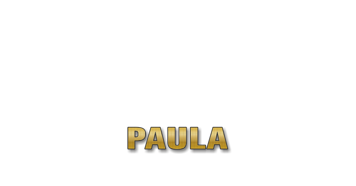 Happy Birthday Paula Personalized Card for celebrating
