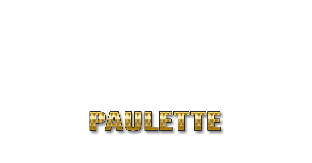 Happy Birthday Paulette Personalized Card for celebrating