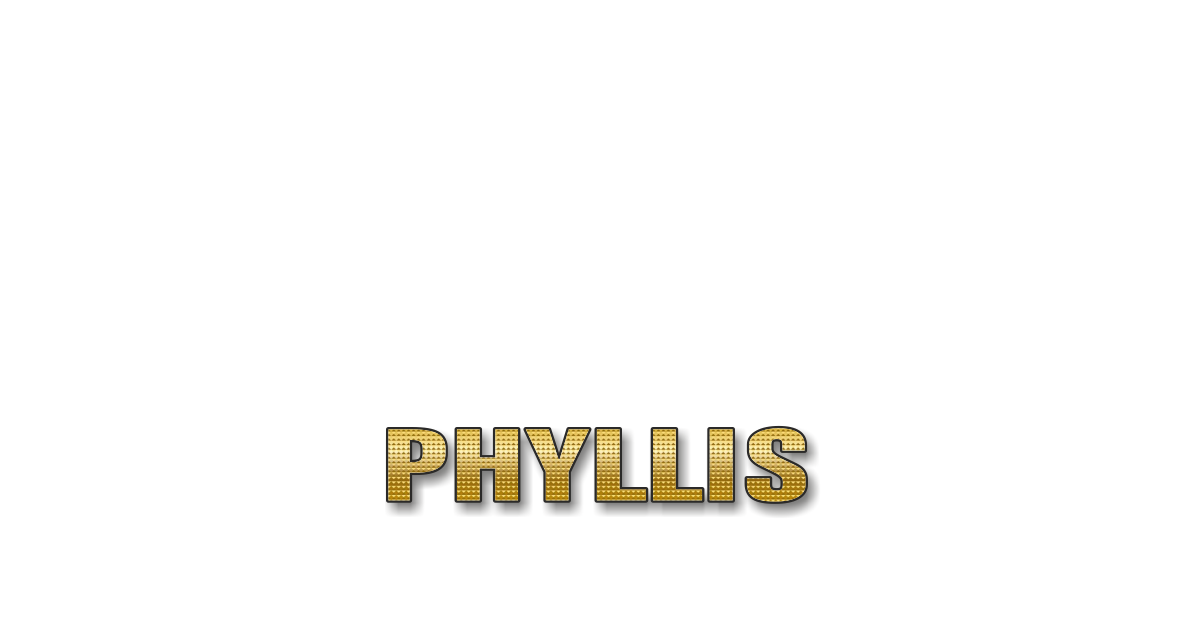 Happy Birthday Phyllis Personalized Card for celebrating