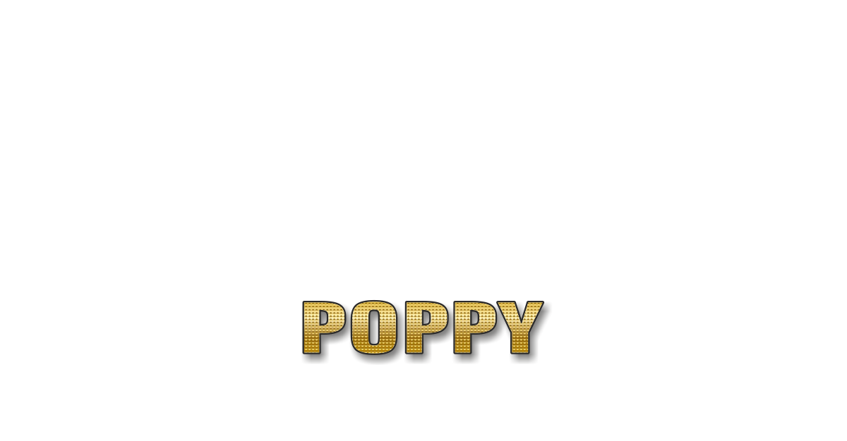 Happy Birthday Poppy Personalized Card for celebrating
