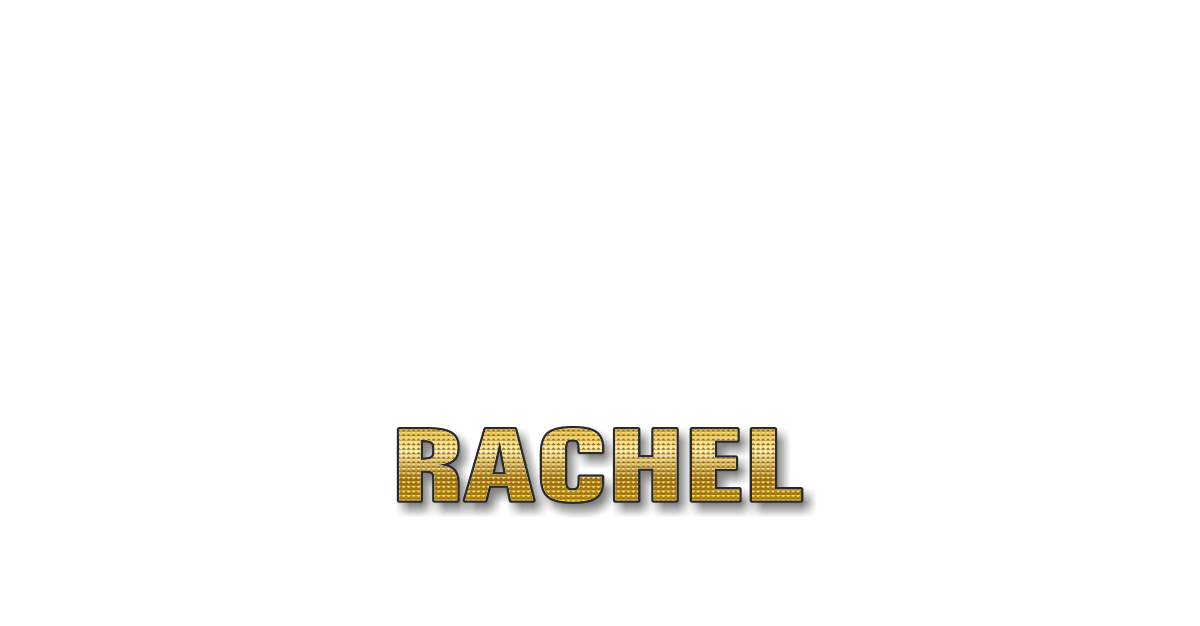 Happy Birthday Rachel Personalized Card for celebrating