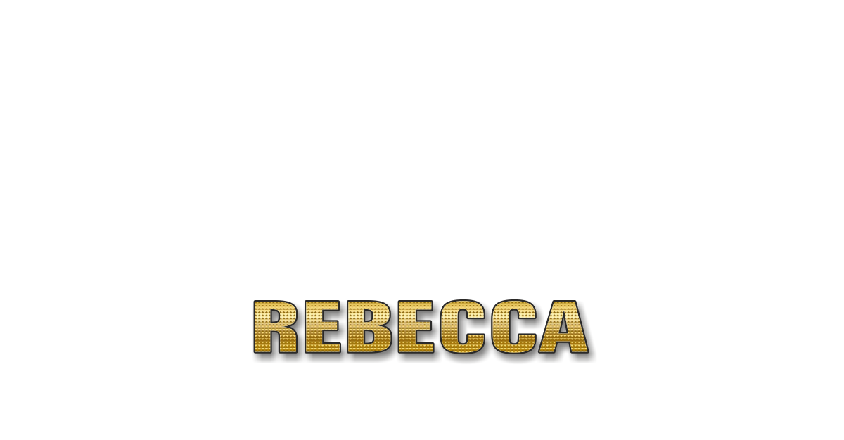 Happy Birthday Rebecca Personalized Card for celebrating