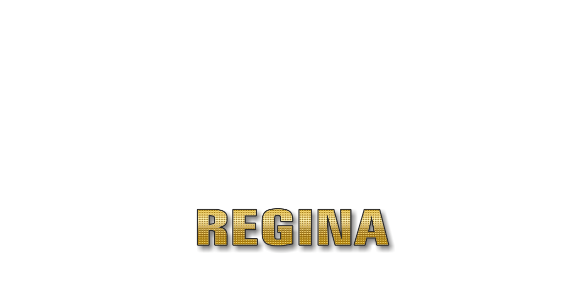 Happy Birthday Regina Personalized Card for celebrating