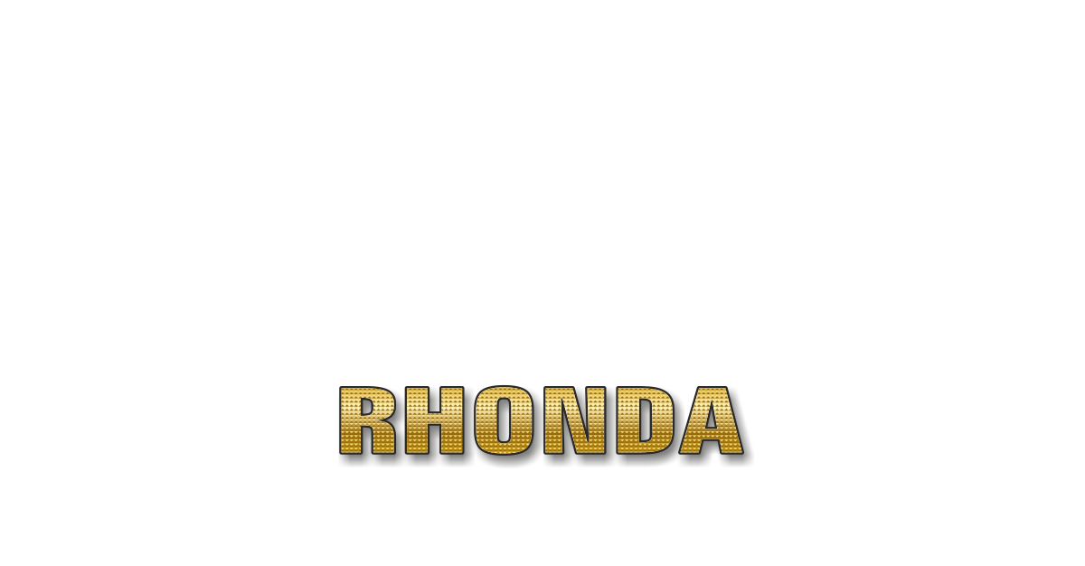 Happy Birthday Rhonda Personalized Card for celebrating