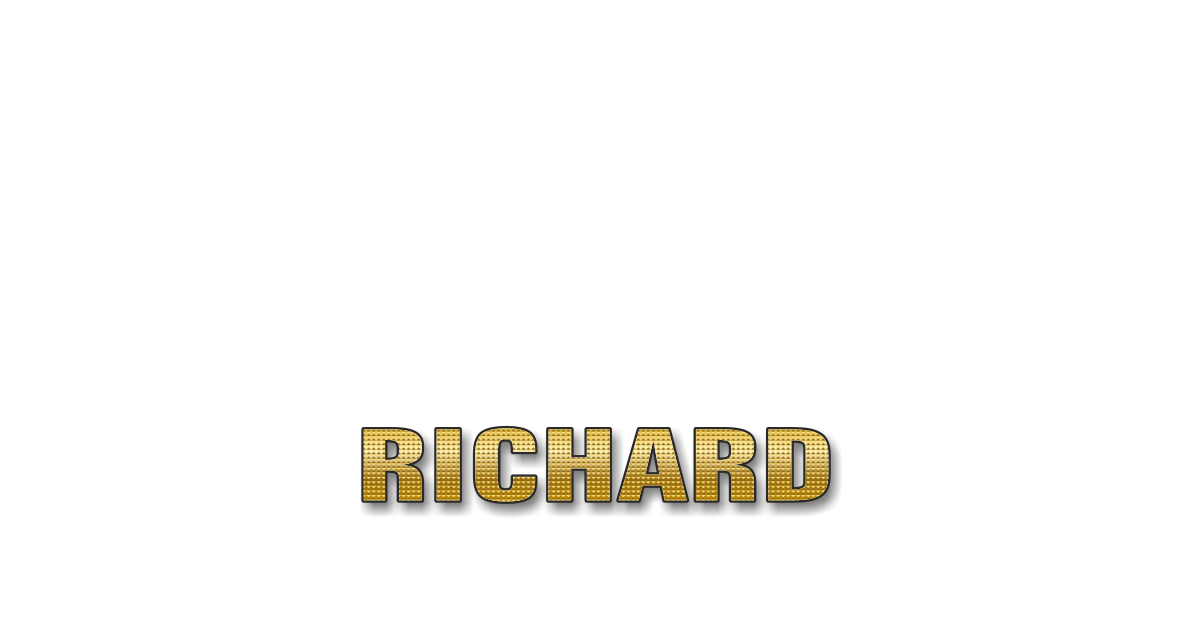 Happy Birthday Richard Personalized Card for celebrating