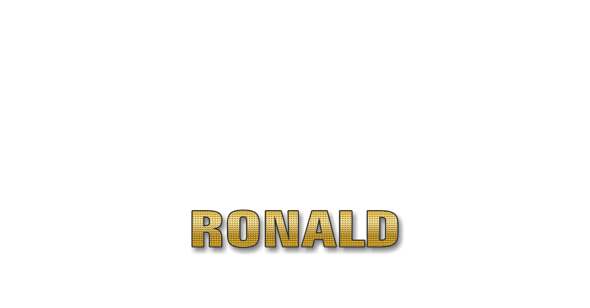 Happy Birthday Ronald Personalized Card for celebrating