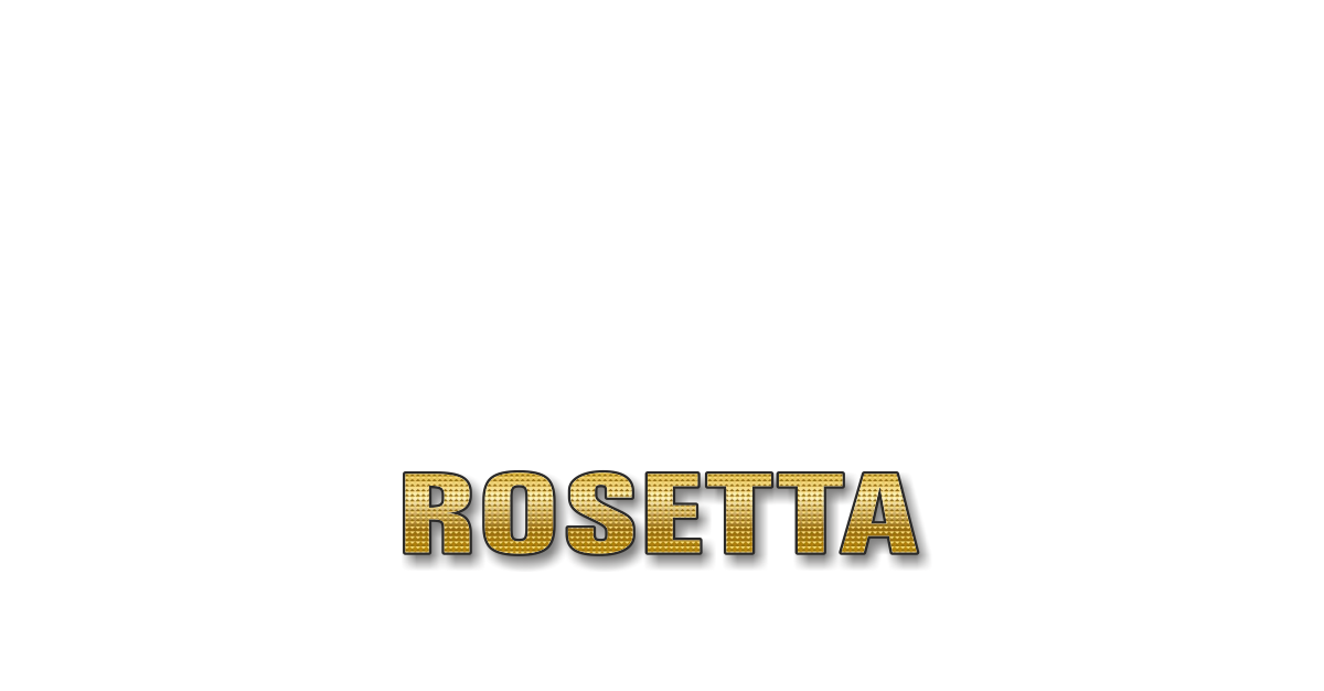 Happy Birthday Rosetta Personalized Card for celebrating