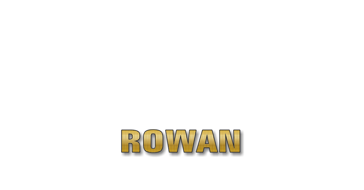 Happy Birthday Rowan Personalized Card for celebrating