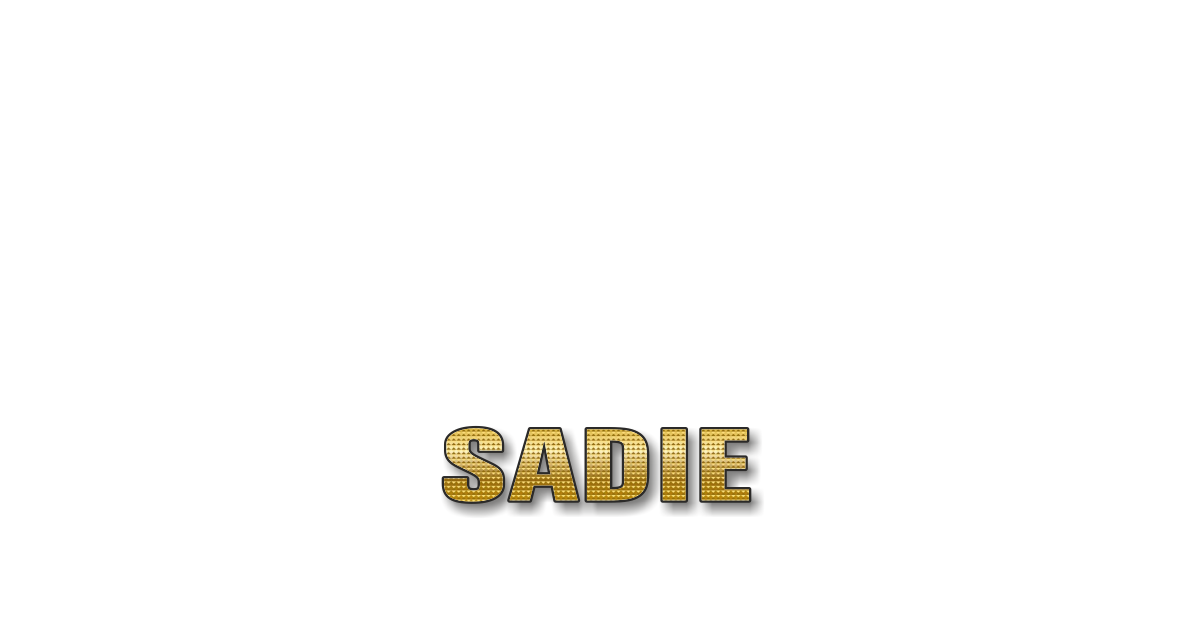 Happy Birthday Sadie Personalized Card for celebrating