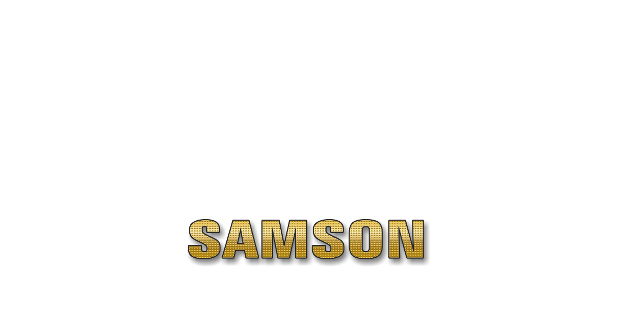 Happy Birthday Samson Personalized Card for celebrating