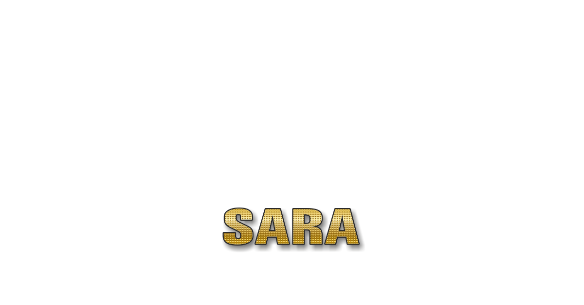 Happy Birthday Sara Personalized Card for celebrating