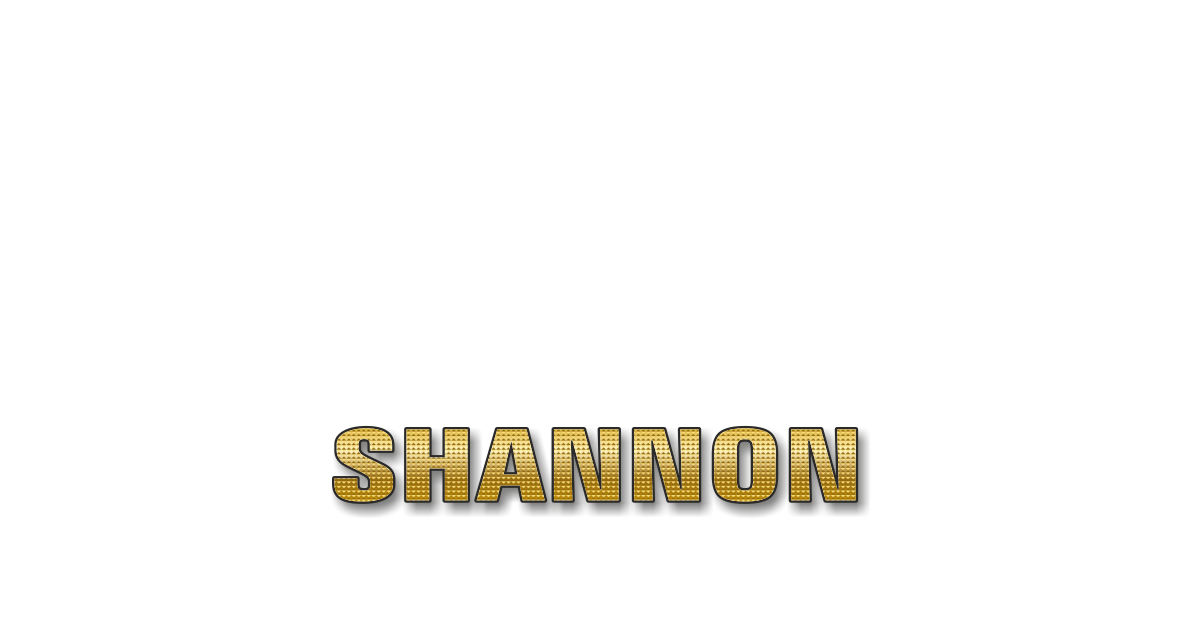 Happy Birthday Shannon Personalized Card for celebrating
