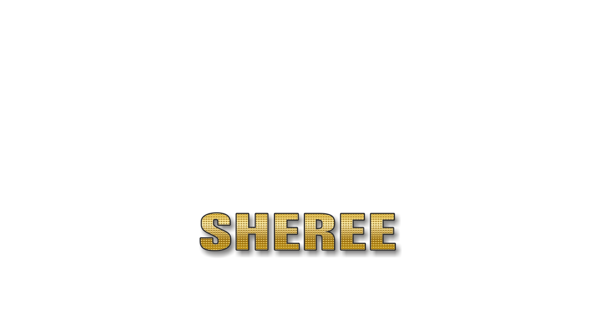 Happy Birthday Sheree Personalized Card for celebrating