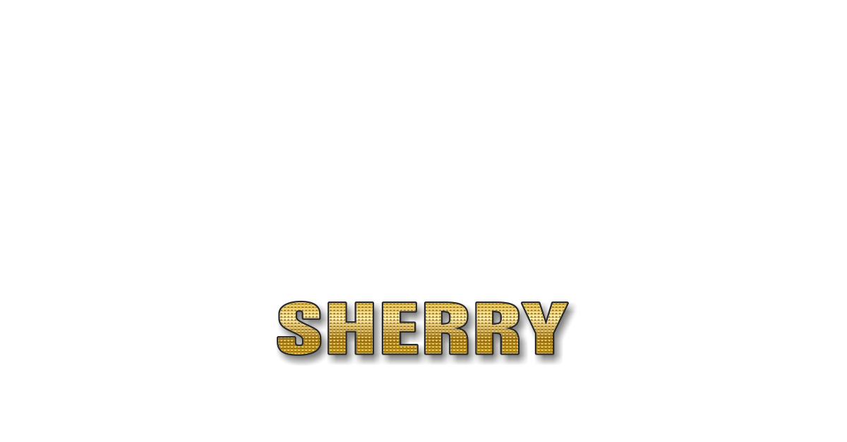 Happy Birthday Sherry Personalized Card for celebrating