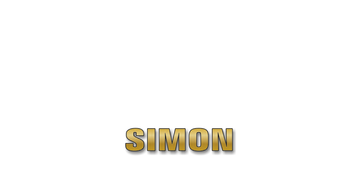 Happy Birthday Simon Personalized Card for celebrating