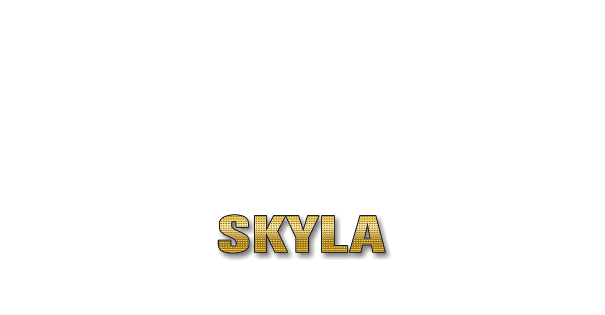 Happy Birthday Skyla Personalized Card for celebrating