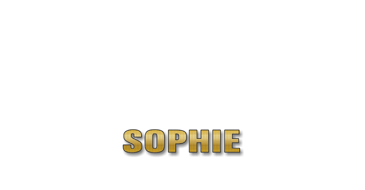 Happy Birthday Sophie Personalized Card for celebrating