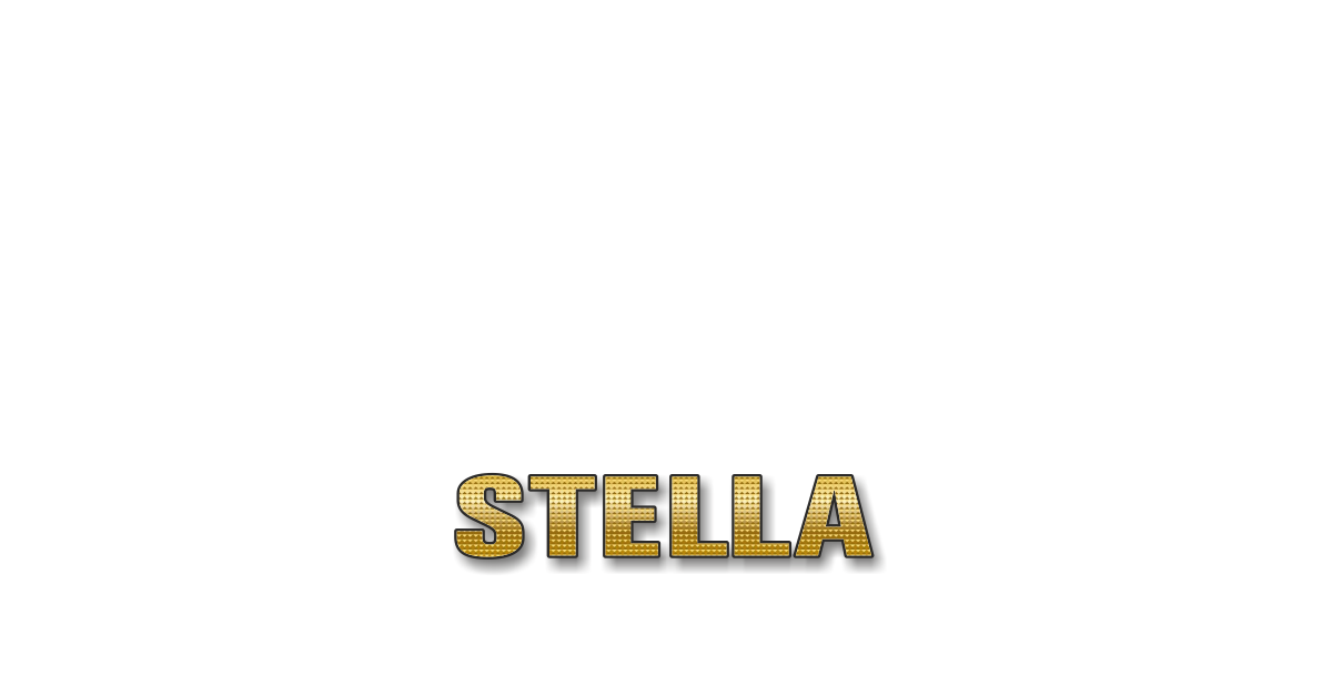 Happy Birthday Stella Personalized Card for celebrating