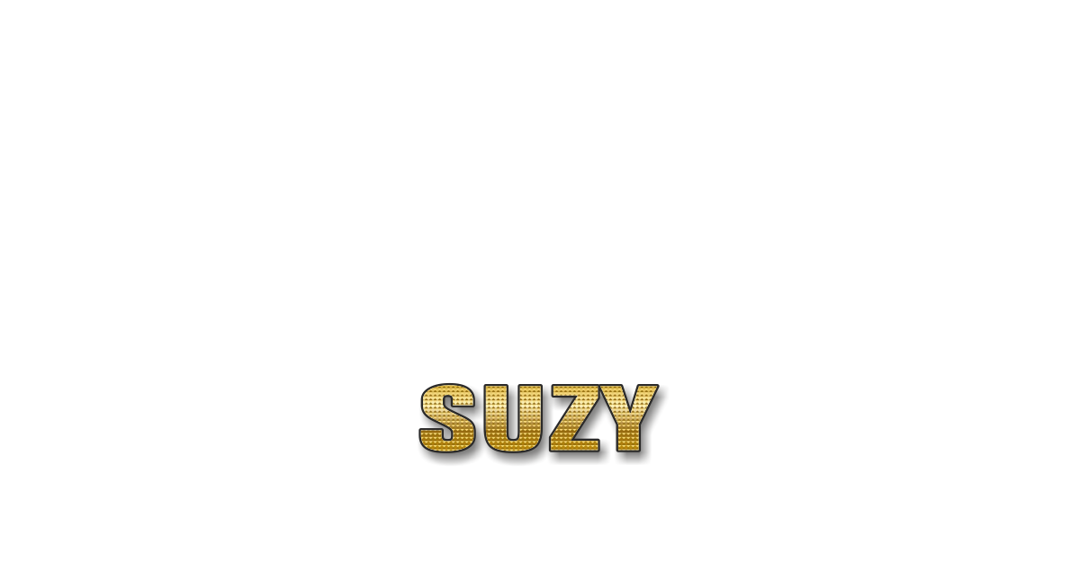 Happy Birthday Suzy Personalized Card for celebrating