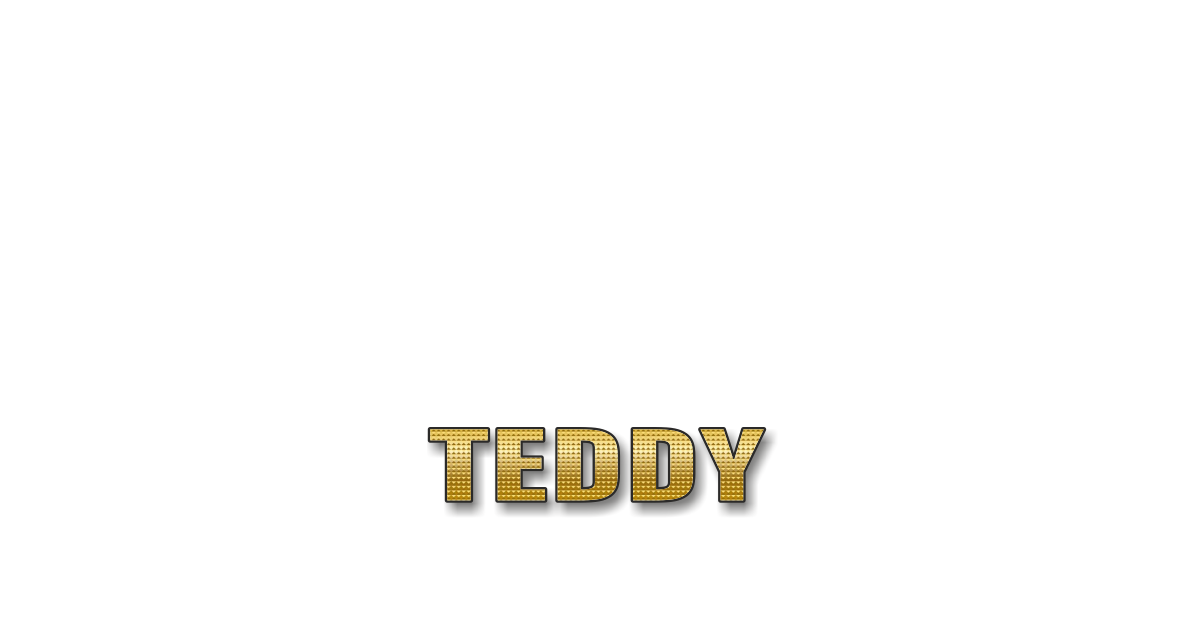Happy Birthday Teddy Personalized Card for celebrating