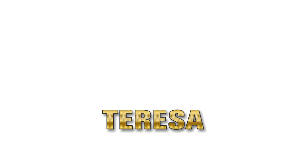 Happy Birthday Teresa Personalized Card for celebrating