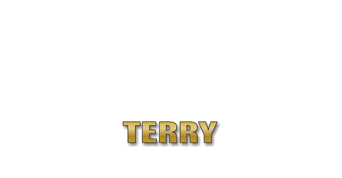 Happy Birthday Terry Personalized Card for celebrating