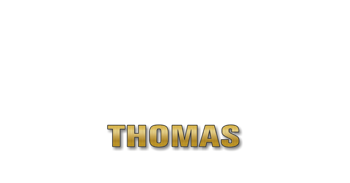 Happy Birthday Thomas Personalized Card for celebrating