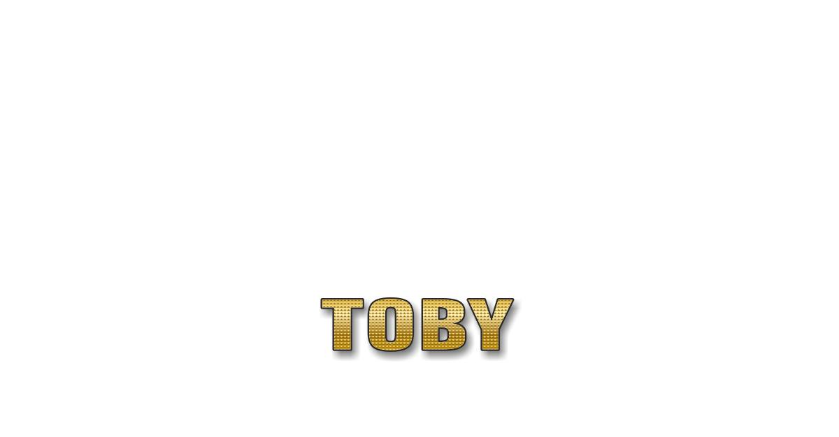 Happy Birthday Toby Personalized Card for celebrating