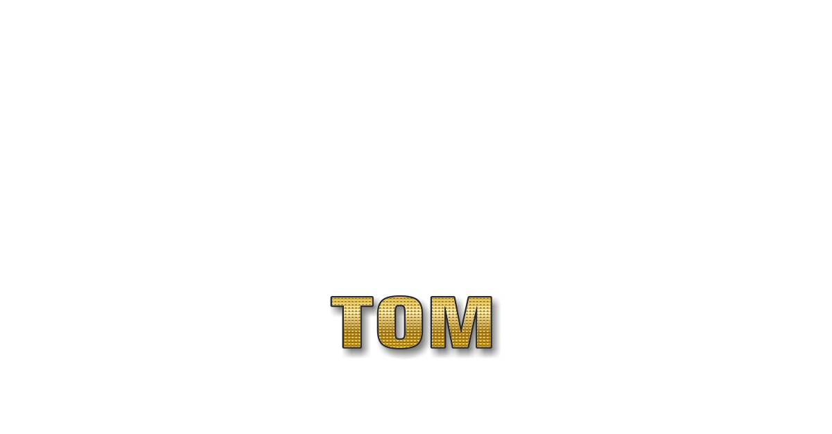 Happy Birthday Tom Personalized Card for celebrating